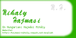 mihaly hajmasi business card