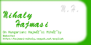 mihaly hajmasi business card